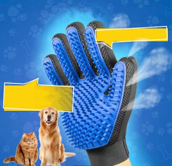 1 Pair of Pet Grooming Gloves. Hair Remover mitt Brush for Dogs and Cats - Massages and stimulates Circulation - Easy to use and Clean. - Image 3