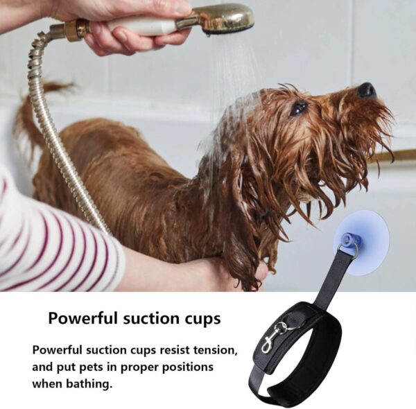 Bexdug Dog Bath Tether | Leashes with Sunction Cup,Restraint Noose Adjustable Fixed Dog Cat Safety Rope For Pet Grooming Table Bathtub - Image 6