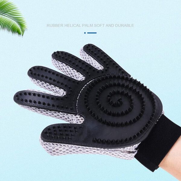 MYYINGELE Dog Pet Grooming Glove, Pet Hair Remover Glove, Pet Clean Massage Gloves, 2 in 1 Massage Deshedding Glove Brush with Enhanced Five Finger Design-for Long & Short Fur (1Pcs) for Cat Dog - Image 3