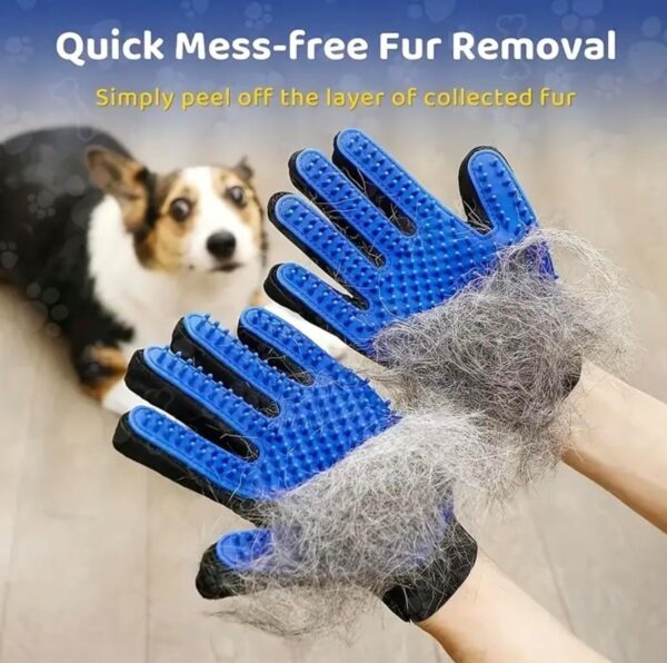 Cat Dog Grooming Glove/Pet Hair Remover Mitt/Massage Deshedding Glove Brush/Dogs Cats Rabbits Horses - Image 4