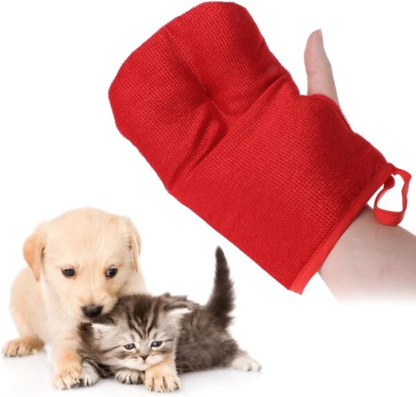 Xuanxi Pet Hair Removal Glove Cleaning Grooming Tool Dog For Massage Soft Lint Grip Gloves - Image 3