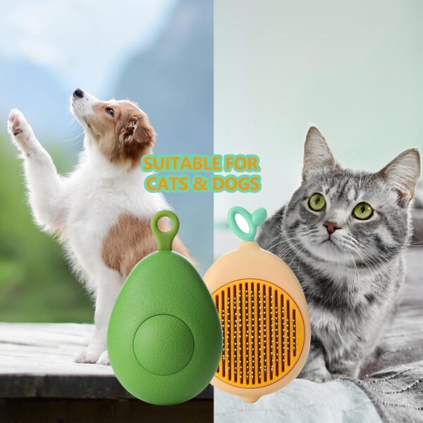 Sichy Cat Brush Dog Brush for Grooming, Self Cleaning Cat Dog Slicker Brushes Cat Brushes for Grooming to Remove Loose Fur, Tangles & Dirt, Great for Long and Short Haired Cats - Image 7