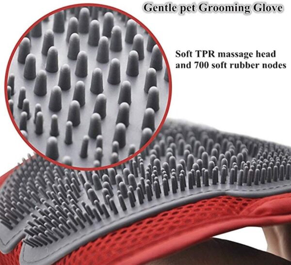 Dog Grooming Glove - Pet Dog Cat Massage Groom Stripping Hair Remover Brush - Image 3