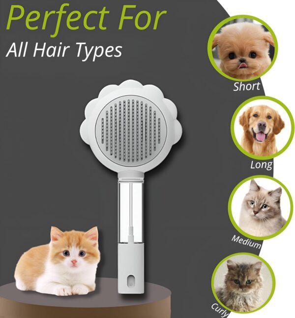 Dog Brush Cat Grooming Brush Cat Hair Brush Massage Tool Dog Grooming Brush Dog Grooming Kit Ideal for Effectively Eliminate Tomentosis Undercoat Tangles - Image 4