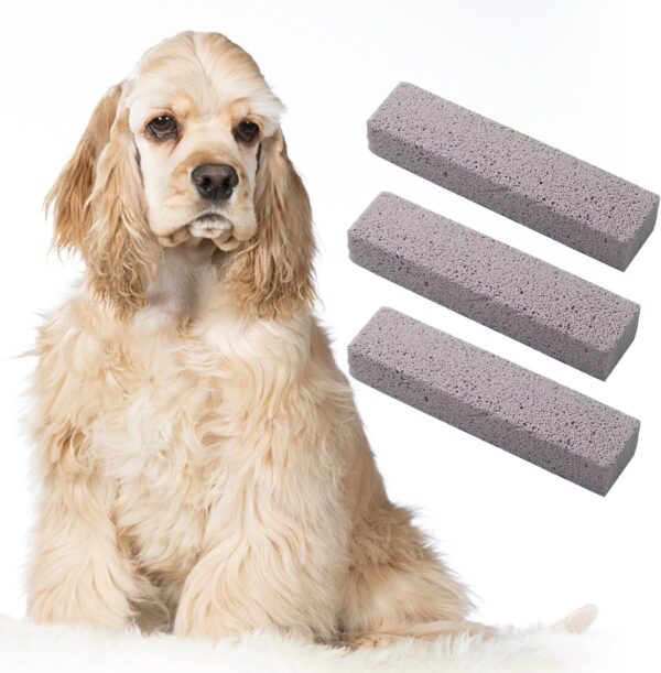 AOVNA 3pcs Pumice Stone Pet Hair Remover For Dog & Cat Fur Remover Animal Hair Stripping Tools for Pet Dog Cat - Image 3