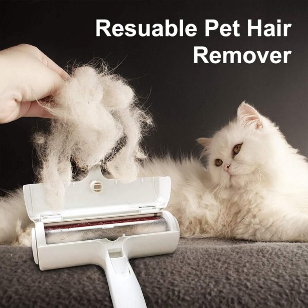 Flintronic Pet Hair Remover Roller, Reusable Hair Remover Brush for Cats and Dogs, Pet Hair Remover Easy to Self Clean, with 2PCS Pet Hair Remover for Sofa, Carpet, Furniture, Clothes, Bedding - Image 7