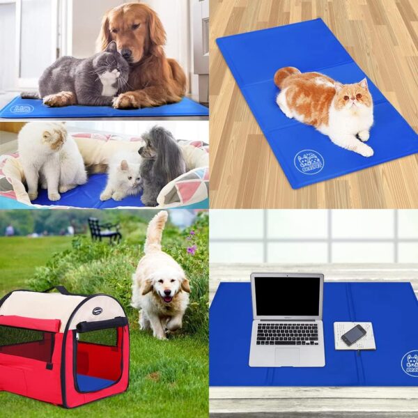 Bravpet Pet Cooling Mat Pet Self cooling pad mat beds mats Comfort for Cats and Dogs (Medium) - Image 6