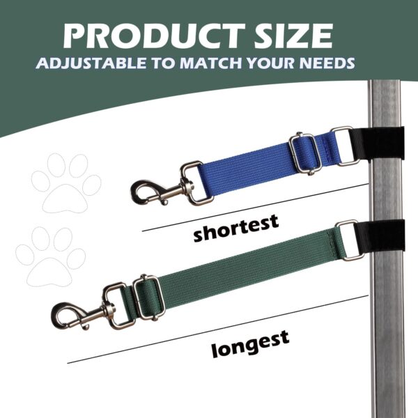 FURSDOLY Pet Dog Grooming Arm Accessory Dog Grooming Table Arm Supplies Dog Grooming Arm Extension Straps Nylon 2 Pcs Pet Dog Grooming Loops Dog Loop(Pattern-3) - Image 2