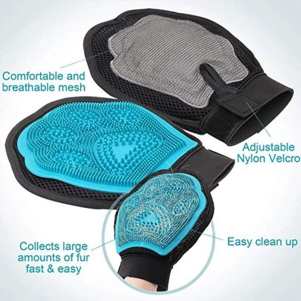 Animal Massage Hair Removal Dog Bath Glove - Dog Cat Hair Comb - Cleaning Brush Comb - Pet Grooming Products - Image 3