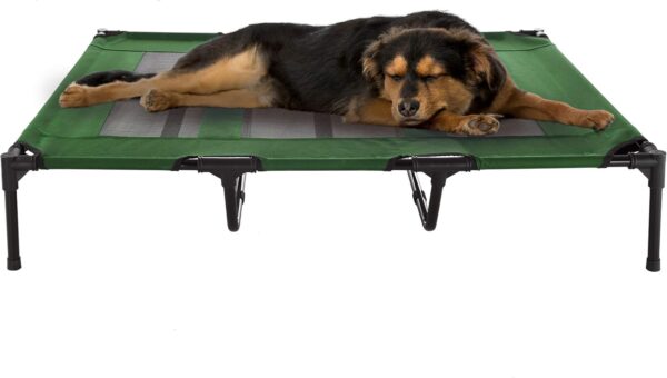 Petmaker Elevated Pet Bed-Portable Raised Cot-Style Bed W/ Non-Slip Feet, 48”x 35.5”x 9” for Dogs, Cats, or Small Pets-Indoor/Outdoor Use (Green) - Image 7