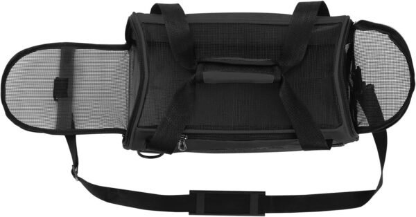 YLONG Cat Carrier Airline Approved Pet Carrier,Soft-Sided Travel for Cats Dogs Puppy Comfort Portable Foldable Bag,Airline (S, BLACK) - Image 2