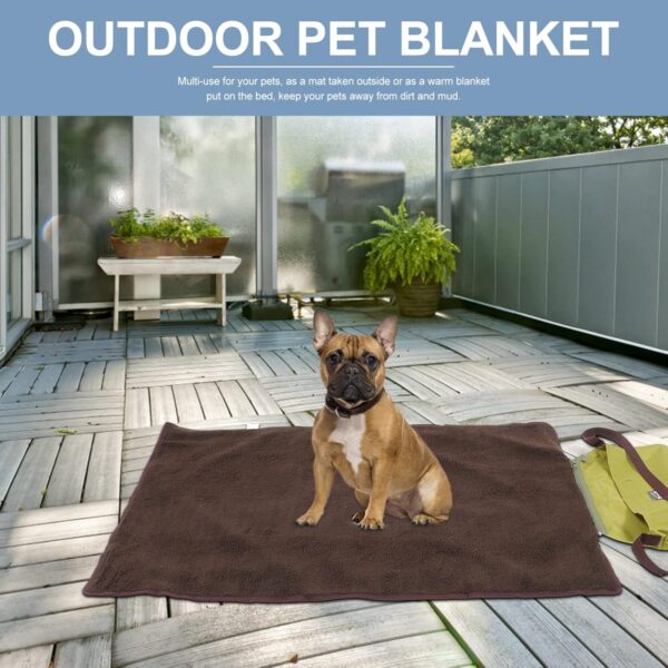 STOBOK Outdoor Dog Bed Foldable Portable Pet Mat Waterproof Dog Bed Warming Blanket for Dogs and Cats Travel Hiking Camping - Image 6