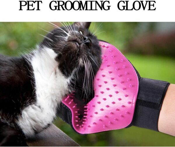 Gentle Deshedding Grooming Gloves for Dogs, Cats, and Horses – Efficient Pet Hair Remover and Massage Mitts, Enhanced Five Finger Design, 1 Pair - Image 6