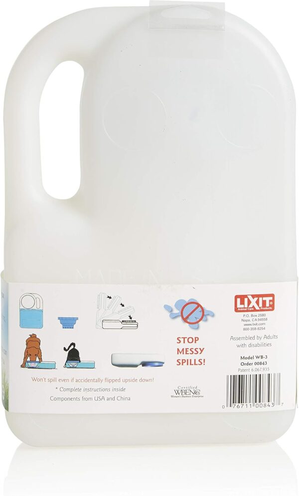 Lixit Dog Travel Water Bowl 3 Quarts - Image 2