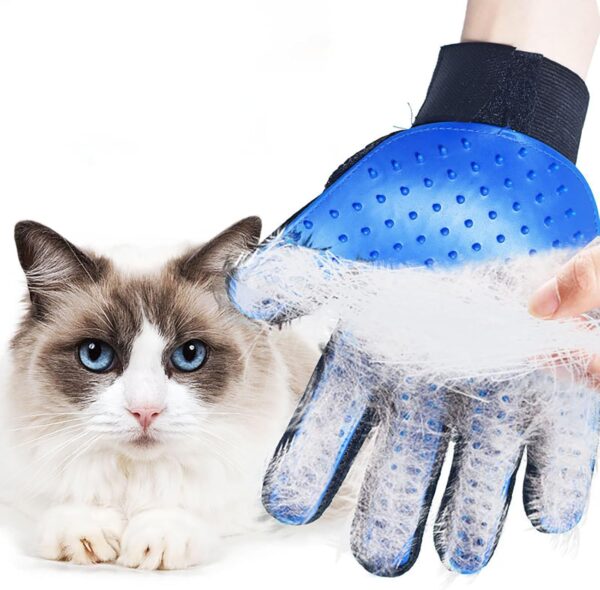 dinghaole Jerking Cat Gloves Rubber Pet Cleaning De-Floating Brush Pet Grooming Jerking Gloves for Cats and Dogs Bathing Products - Image 7