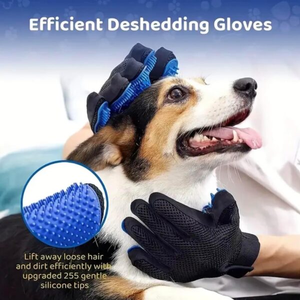 Cat Dog Grooming Glove/Pet Hair Remover Mitt/Massage Deshedding Glove Brush/Dogs Cats Rabbits Horses - Image 3