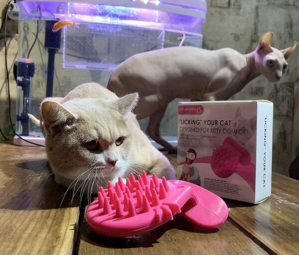 Cat Brush Shedding Grooming, Soft Massage Cat Tongue Brush, Licking Your Cat Like a Mama Cat to Comfort, Surprise Pet Gifts - Image 7