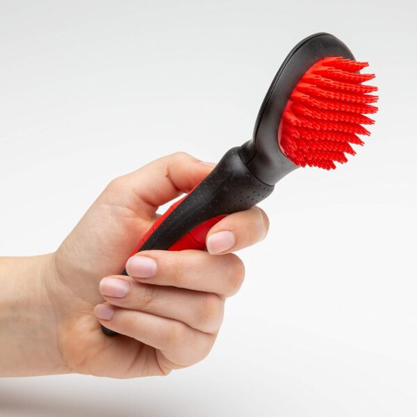 Mikki Dog, Puppy, Cat Grooming Massage Slicker Brush - Gentle, Relaxing Grooming - Large,Black - Image 3