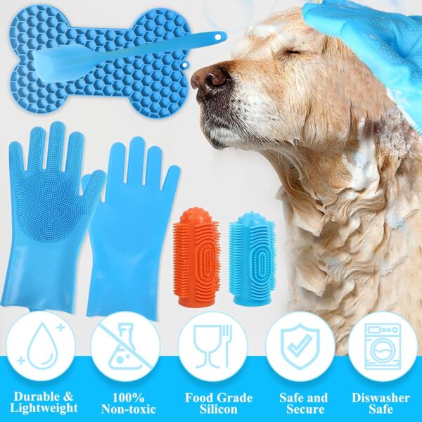 Aorplim Pet Grooming Gloves - Image 7