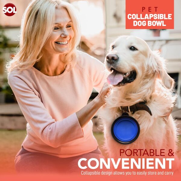 2pk Collapsible Dog Bowl | Portable Dog Water Bowl | Travel Dog Bowl | Portable Dog Bowl | Collapsible Bowl | Dog Travel Bowl | Collapsable Dogs Drinking Bowl | Foldable Dog Bowl | Pop Up Dog Bowls - Image 7