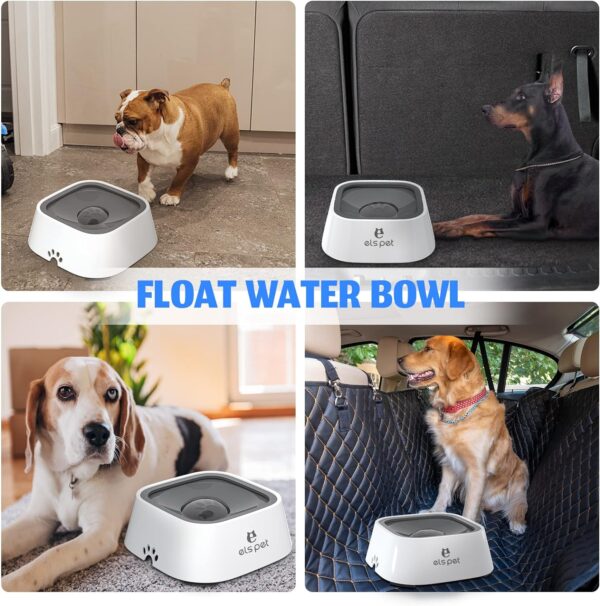 ELS PET Dog Water Bowl, Non Spill Slow Drink Non Slip Vehicle Carried Pet Water Bowl for Dog Cat Puppy - Image 6