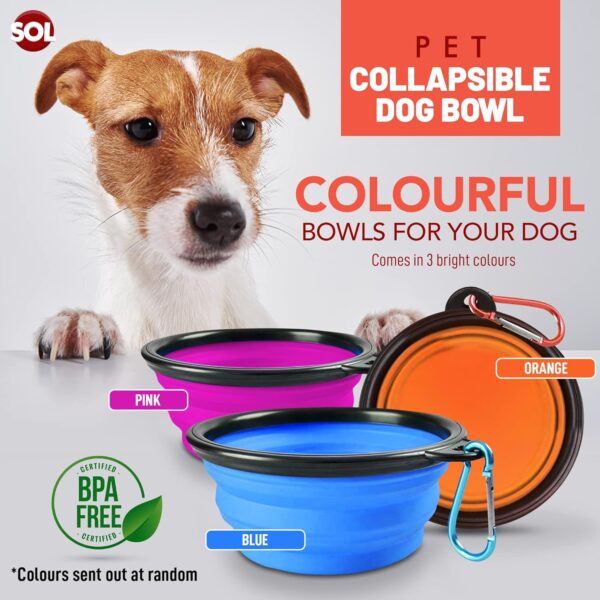 2pk Collapsible Dog Bowl | Portable Dog Water Bowl | Travel Dog Bowl | Portable Dog Bowl | Collapsible Bowl | Dog Travel Bowl | Collapsable Dogs Drinking Bowl | Foldable Dog Bowl | Pop Up Dog Bowls - Image 4