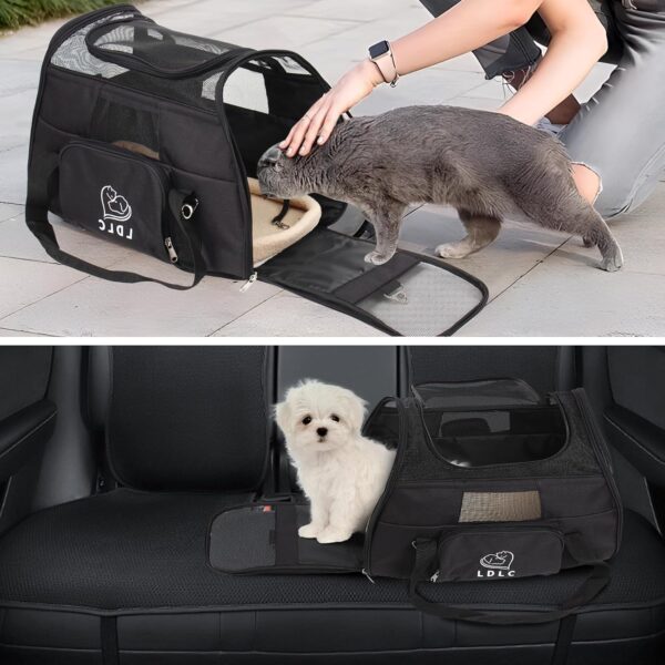 DAWOO Cat Carrier Airline-Approved Travel Pet Carrier,Dog Carrier,Suitable for Small and Medium-Sized Cats and Dogs - Image 7