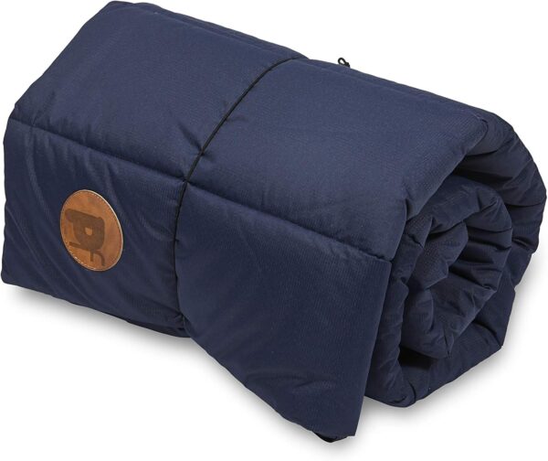 Petface Roll Up Travel Bed for Dog, Navy Blue - Image 2