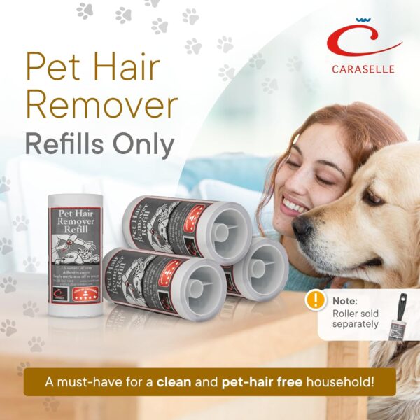 CARASELLE Pet Hair Remover Refills only no handles - Lint Rollers for Pet Hair, Sticky Roller for Clothes Pet Hair Remover Washing machine, Dog Hair Remover Cat Hair Roller Lint Roller Refills - Image 3