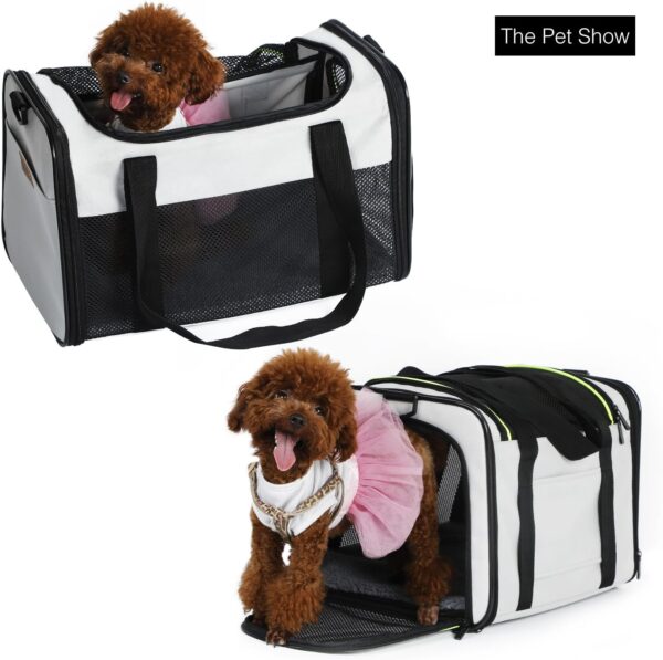 Akinerri Airline Approved Pet Carriers,Soft Sided Collapsible Pet Travel Carrier for Medium Puppy and Cats, Cats Carrier, Pet Carriers for Small Medium Cats… - Image 3