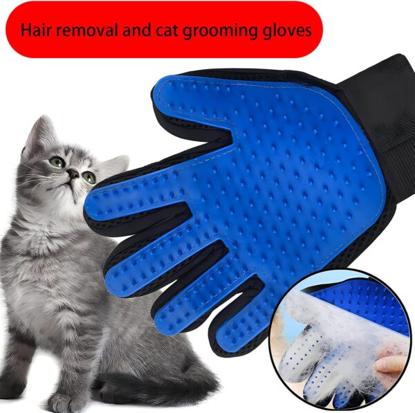 JYJLLM Pet Dog Cat Grooming Glove 2 pieces，cat grooming glove，dog brush，cat brushes for long haired cats，cat grooming，dog grooming glove，cat brush glove，deshedding brush for dogs，pet brush，cat brushes - Image 3