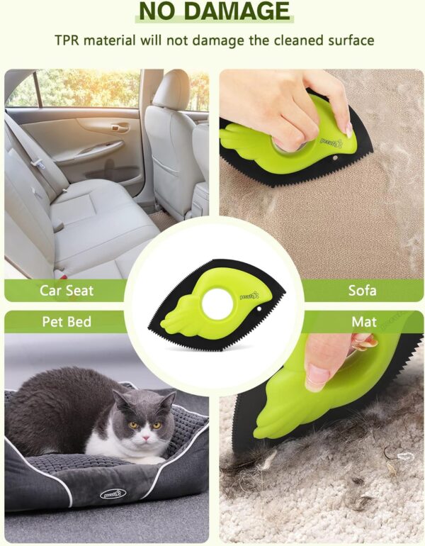 pecute® Pet Hair Remover, Portable Dog Hair Remover, Cat Hair Remover Easy to Use, Reusable Pet Hair Remove Board for Carpet, Sofa, Bedding, Clothes and Furniture - Image 2