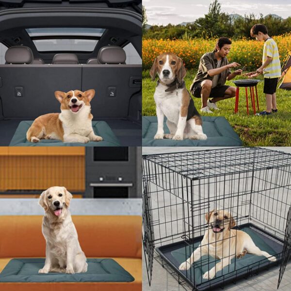 JIAMIAN Pet Bed Mat Dog Camping Bed Folding Lightweight, Waterproof Dog Bed, Camping Dog Bed Portable, Pet Bed Mat, Dog Bed Washable, Orthopedic Dog Bed for Vacation, Camping, Outdoor Using（Grey） - Image 6