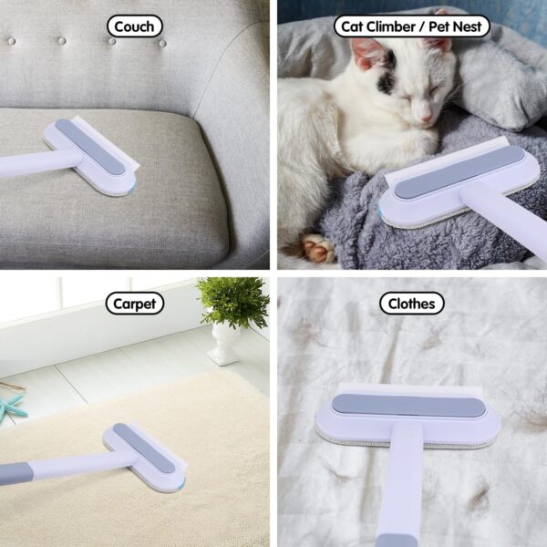 Multifunctional Pet Hair Remover 4 in 1 Pet Hair Removal Tool for Cat Dog Reusable Brush for Couch, Carpet, Cat Climber - Image 2