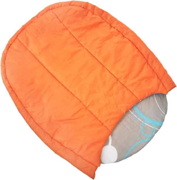 BELLIFFY Warm Pad for Hiking Outdoor Waterproof Dog Bed Sleep Sack Camping Sleeping Bags Portable Dog Bed Small Dog Bed Dog Camping Bed Outdoor Dog Cot Orange Polyester