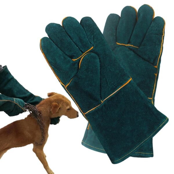 Cat Gloves Bite Proof - Dog Training Gloves,Multipurpose Pet Glove for Grabbing Reptile, Grooming, Trips To Vet, Puncture & Scratch Resistant Handling Glove