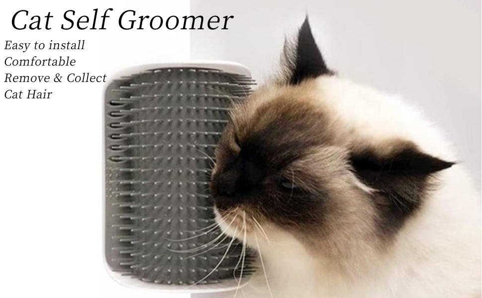 Soft Cat Wall Corner Massage Comb Grooming Tool