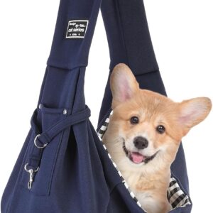 Dog Sling Pet Carrier Sling Puppy Sling Cat Sling Puppy Front Carrier Dog Carry Bag Hand-Free Pet Sling Carrier Small Dog Sling For Outdoor Walking Travel