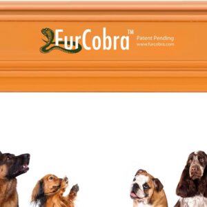 FURCOBRA Pro Pet Hair Remover - Easy Grip Pet Hair Carpet Scraper, Pet Hair Removal Tool - Cat Hair Remover, Dog Hair Remover for Couch, Car, Sofa, Carpet - Light & Compact Fur Remover Tool