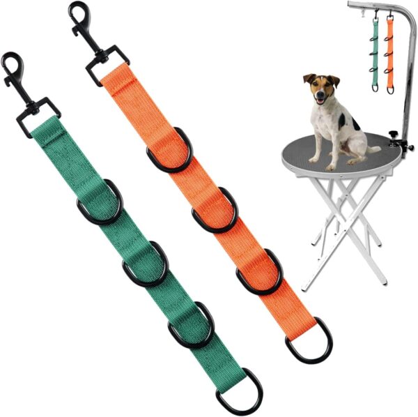 FURSDOLY Dog Grooming Extension Dog Grooming Helper Dog Grooming Loops Dog Grooming Table Straps (Pattern-1)