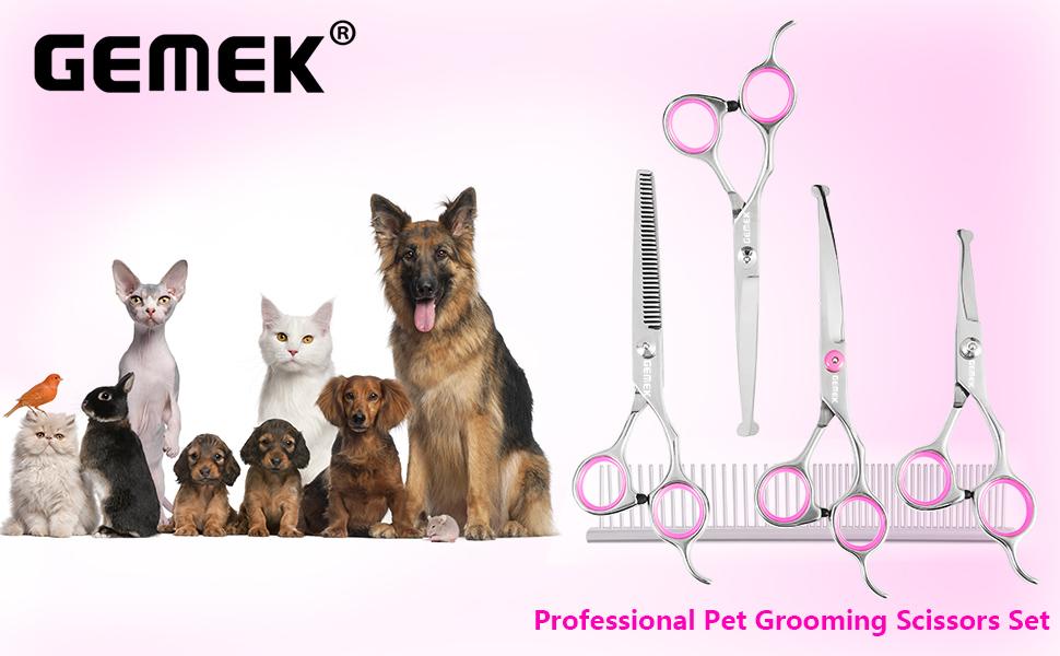 curved shears dog grooming 