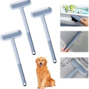 Guegine Multifunctional Pet Hair Remover,4 In 1 Pet Hair Removal Tool Pet Hair Remover Pet Hair Cleaner Brush Hair Removal Brush Hair Removal Broom for Carpet Car Glass, Clothes, Bedding