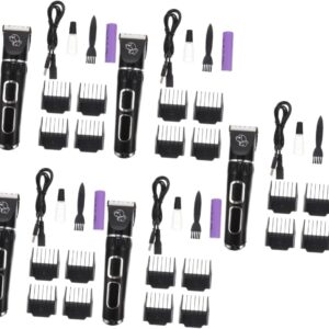 Ipetboom 5 Sets Pet Clipper Electric Razor Grooming Clippers for Dogs Professional Pet Hair Clippers Electric Dog Clippers Electric Paw Hair Trimmer Power Tool Dog Pet Cat Abs