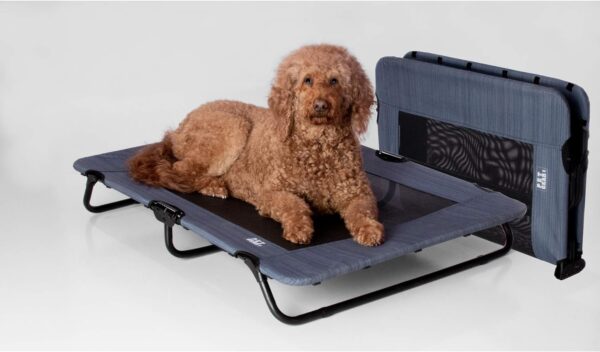 Lifestyle Pet Cot Elevated Bed, No Assembly Required, Premium Tear Resistant Cooling Mesh, Indoor & Outdoor, Lightweight & Portable, 3 Models, 2 Colors