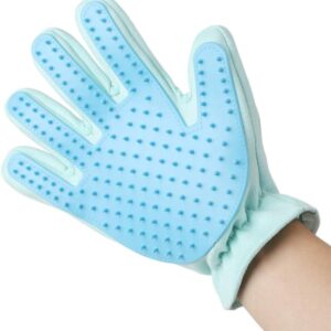 MYYINGELE Dog Pet Grooming Gloves, Gentle Pet Hair Remover Glove Brush Rubber Tips for Massage Efficient Deshedding Glove For Long and Short Hair of Dogs, Ideal for a Cat or a Dog for Cat Dog