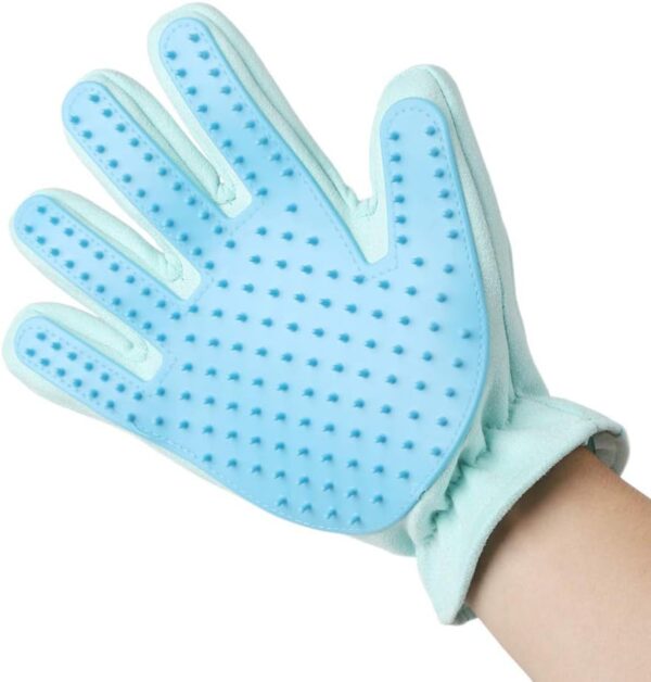 MYYINGELE Dog Pet Grooming Gloves, Gentle Pet Hair Remover Glove Brush Rubber Tips for Massage Efficient Deshedding Glove For Long and Short Hair of Dogs, Ideal for a Cat or a Dog for Cat Dog