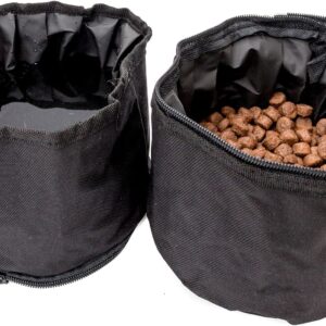 NEW Golden Retriever - Double Portable Travel Dog Bowl - Food & Water