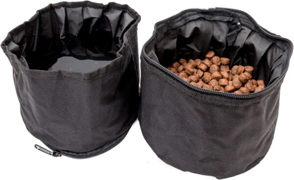 NEW Golden Retriever - Double Portable Travel Dog Bowl - Food & Water