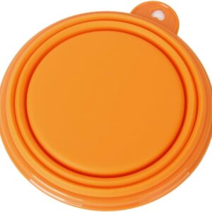 PANYTOW Portable Pet Dog/Cat Food/Water Foldable Collapsible Bowl for Travel Orange