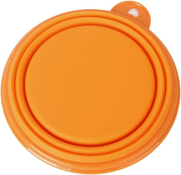 PANYTOW Portable Pet Dog/Cat Food/Water Foldable Collapsible Bowl for Travel Orange